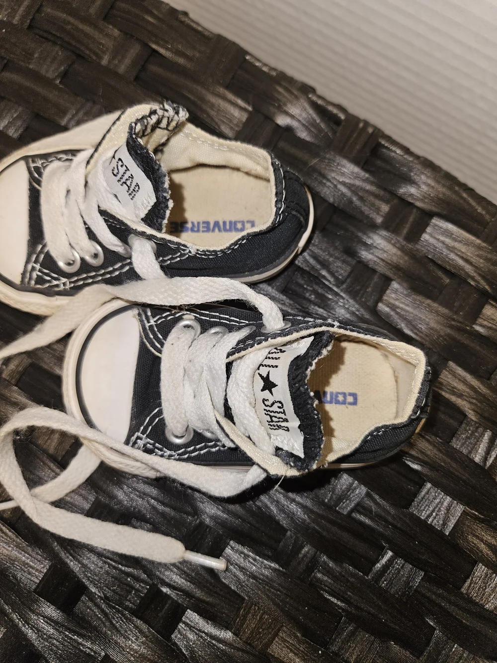 Converse Black & White Toddler Low-Top Sneakers